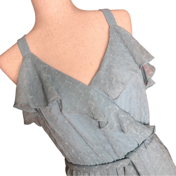 Gal Meets Glam Helena Blue Ruffle Dress Julia Berolzheimer | 8 - Picture 3 of 12